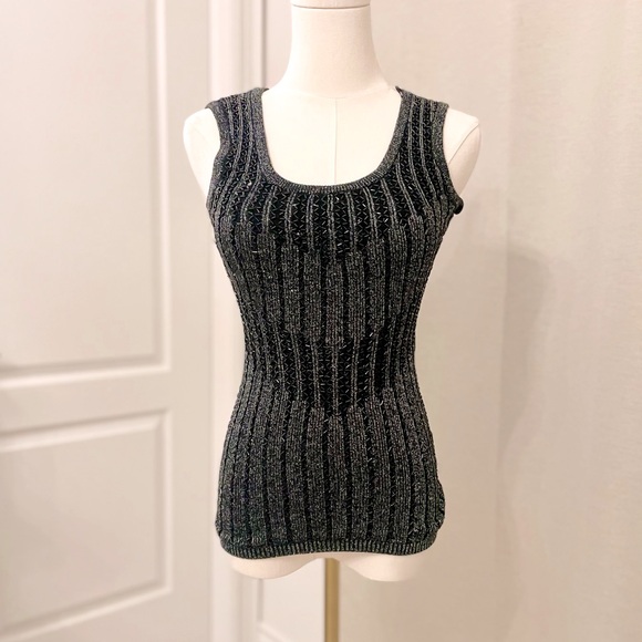 NWOT Le Chateau Sparkly Sleeveless Tank Top - Picture 1 of 4